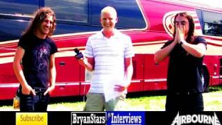 Airbourne Interview Joel amp Ryan OKeeffe UPROAR 2010 [upl. by Naujej]