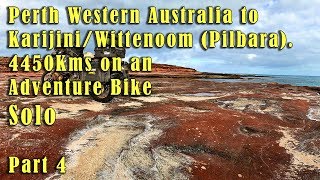 Part 4  Perth to KarijiniWittenoom 4450Kms on an ADV bike KLR [upl. by Harberd794]