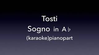 Sogno Tosti in A♭ Piano accompanimentkaraoke [upl. by Fai]