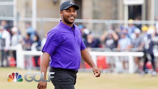 Highlights Harold Varner III nearly holes out for albatross at The 150th Open  Golf Channel [upl. by Wareing]