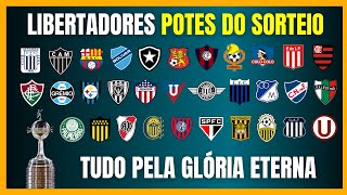 LIBERTADORES  POTES DO SORTEIO  FASE DE GRUPOS [upl. by Nomyt121]