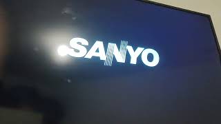 SANYO TV FW40C40KM Startup Shutdown [upl. by Shelman]