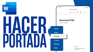 Cómo PONER PORTADA en Word en Celular  Guia Completa [upl. by Dippold]