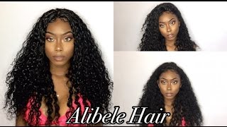 BOMBEST ALIEXPRESS CURLY HAIR WFRONTAL [upl. by Daley]