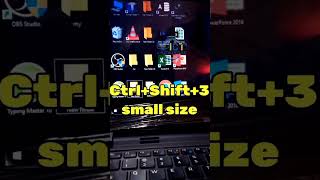 How to Resize Your Desktop Icons Change Icon Size Trick shorts virulshotrs [upl. by Leyes]