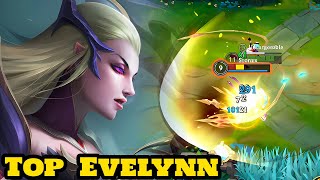 Wild Rift Evelynn  Top Evelynn Gameplay Rank Season 15 [upl. by Idram]