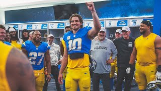 Jim Harbaugh Locker Room Victory Speech vs Titans  LA Chargers [upl. by Hafital]