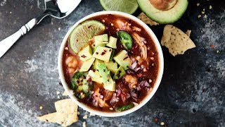 Slow Cooker Enchilada Soup Recipe [upl. by Aundrea]