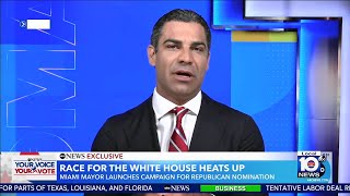 Suarez appears on ‘GMA’ after entering presidential race reluctant to talk Trump indictment [upl. by Oiralednac914]