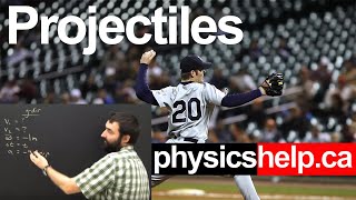 Physics Projectile Motion Horizontal Shot Part 1 Lesson [upl. by Anile]