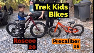 KIDS Bikes✅ TREK Roscoe 20 vs Precaliber 16 Awesome BIKES 😃 bike trek kids fun newbikeday [upl. by Vidovik896]