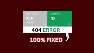 How to permanently remove 404 error pages from google search console Very Easy method Revealed [upl. by Amarette]