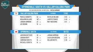 Springvale South v Hallam Kalora Park [upl. by Airreis92]