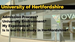 University of Hertfordshire Admission Process  Is University of hertfordshire is Good for masters [upl. by Yrtneg]