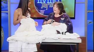 Turning bridal gowns into christening gowns [upl. by Murrah]