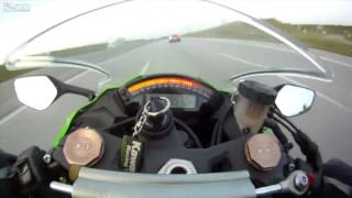 Audi RS6 vs Bike 300 kmh  auf Autobahn [upl. by Ettelorahc]