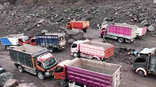 Hydraulic Excavator Busy Working with Truck and Dump in Extreme Sand Mining  Daily Mining Movie [upl. by Noremac5]