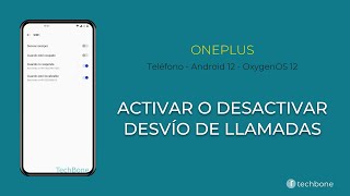 Activar o Desactivar el Desvío de Llamadas  OnePlus Android 12  OxygenOS 12 [upl. by Todhunter]