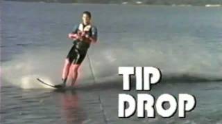 How to WAKE JUMP on a Slalom Ski Tip Drop amp Mule Kick  Hot Dog Water Skiing Tricks [upl. by Caughey]