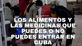 IMPORTANTE ALIMENTOS Y MEDICINAS QUE PUEDES ENTRAR O NO EN LOS MALETINES POR AEROPUERTOS EN CUBA [upl. by Neddy]