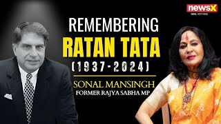 Ratan Tata Passes Away  End Of An Era  Sonal Mansingh Remembers Ratan Tata  NewsX [upl. by Morna396]