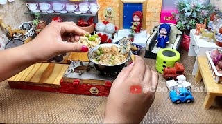 Miniature Cooking  Tiny Kitchen Matar Pulao Recipe  Real Food in Miniature Kitchen Sets [upl. by Eedna705]