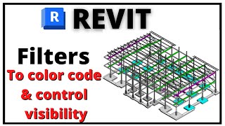 Revit tutorials Revit filters to color code and control graphics Tool for all disciplines [upl. by Llednar]