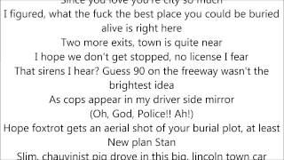 Eminem  Stan Part 2 Lyrics On Screen From MMLP2 2013 [upl. by Bina]