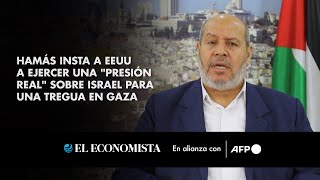 Hamás insta a EEUU a ejercer una quotpresión realquot sobre Israel para una tregua en Gaza [upl. by Tengdin]