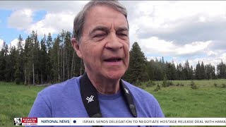 Tourists react to fatal shootout at Yellowstone National Park [upl. by Ainirtak475]