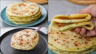 Aloo Butter Naan Recipe  Naan Bread With Potato  Delicious Nashta Recipe  Aloo Naan Bread Recipe [upl. by Anivlac347]