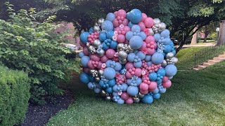 Circle Balloon Wall Tutorial  DIY [upl. by Chubb]