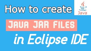 java jar file  How to create java jar file eclipse IDE [upl. by Dimo486]