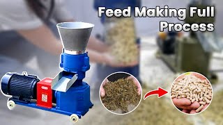 Feed Making Full Process  Pellet Feed Machine  Western Agriculture Machinery  Zhengzhou China [upl. by Kirk]