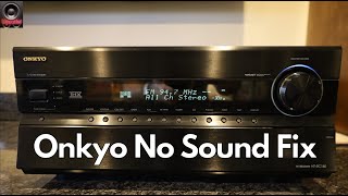 Onkyo Home Theater Receiver No Sound Fix  DTS Chip ReFlow [upl. by Estis]