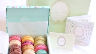 Ladurée Macarons macaroons Paris  Review  Tasting  Cannes France [upl. by Asilram]