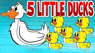 Five Little Ducks  Spring Songs for Children with Lyrics  Kids Songs by The Learning Station [upl. by O'Gowan20]