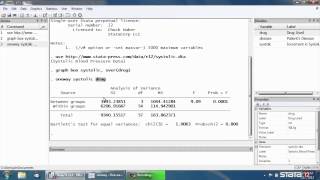 Oneway ANOVA in Stata® [upl. by North]