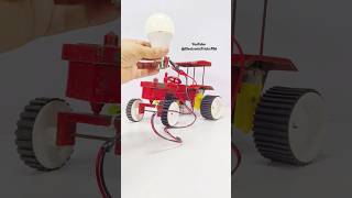 LED bulb powered by tractor  DC motor tractor  remote control tractor  remote tractor Rc tractor [upl. by Htrag]