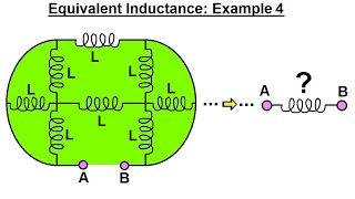 Electrical Engineering Ch 7 Inductors 17 of 20 Equivalent Inductance Ex 4 [upl. by Siana]