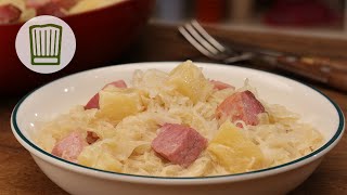 Sauerkraut mit Kassler Rezept chefkoch [upl. by Akinot]