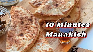 10 minutes Manakish recipe in English  with just a few ingredients prepare the best breakfast [upl. by Obmar923]