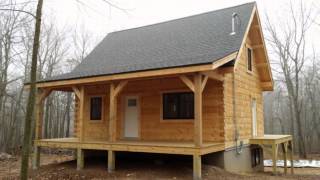 The Construction of a Custom Log Home [upl. by Grounds]