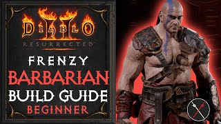 Diablo 2 Resurrected Barbarian Build  Frenzy Barbarian [upl. by Netti]