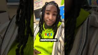 Paraprofessional Duties ✨ paraprofessionals kindergarten vote comedy motivation [upl. by Frulla]