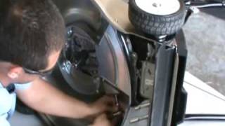 Replace a lawn mower drive belt [upl. by Ynaffyt983]