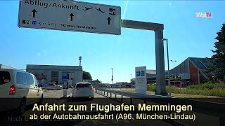 ANFAHRT zum Flughafen MemmingenAllgäuAirport  ab der Autobahnausfahrt sind es noch 5 Minuten [upl. by Aloap782]