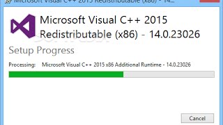 How to Download and Install Visual C Redistributable Packages for Visual Studio 2015 [upl. by Yrehcaz]