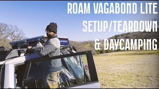 Roam Vagabond Lite RTT SetupTeardown amp Day Camping at 4R Winery [upl. by Aisetra]