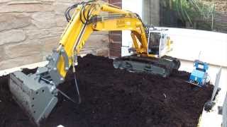 RC Excavator working at the dragline [upl. by Ajnin]